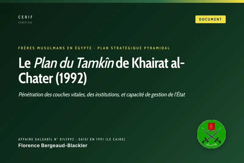 Il Piano del Tamkîn attribuito a Khairat al-Chater (1992)
